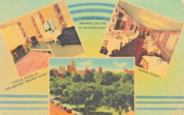 Memphis Tennessee Tn~George Vincent HOTEL-1940s Vintage Postcard - £8.03 GBP