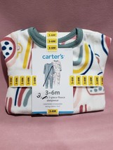 Carter&#39;s OEKO TEX One Piece Boy or Girl Fleece Sleepwear Rainbows Size 3... - £6.31 GBP