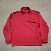 Pebble Beach Performance 1/4 Zip Pullover Mens M Red Sweatshirt Golf - £18.05 GBP
