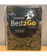 Revman Bed2Go Lorenzo Green Curtain Panels Pair 82x84&quot; Jacoby Floral Print - €34,06 EUR
