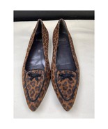 Stuart Weitzman Women&#39;s Pointed Leopard Suede Shoes/Flats Size 9.5 SKU 5653 - $46.34