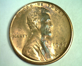 1947-S Lincoln Cent Choice / Gem Uncirculated+ Red /BROWN Ch /GEM+ Unc. 99c Ship - $5.00