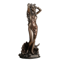 Aphrodite: Greek God Of Beauty the Birth of Cold Cast Bronze &amp; Resin Sattue 6.9&#39; - £47.44 GBP