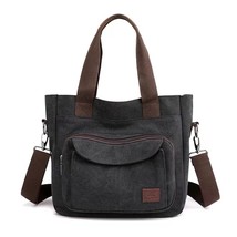 New Korean Style Canvas Bag Women&#39;s Bag One Shoulder Bag Large Capacity Casual L - £43.29 GBP