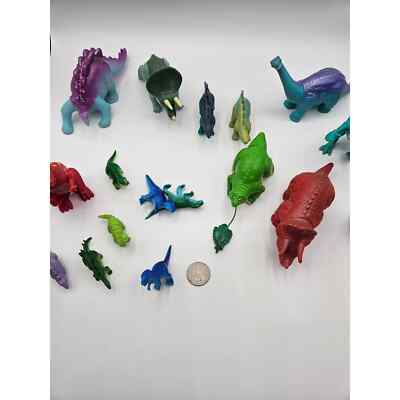 Dinosaur Toy Figures Lot of 17 Mixed Small And Miniature Sizes Item image 8