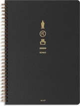 Romeo Japanese Notebook, Spiral Bound, B6 (4.9&quot; X 6.9&quot;), Ruled/Lined, 140 Pages - £28.75 GBP