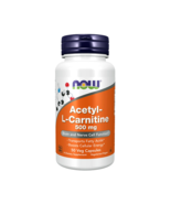 3Boxes NOW Supplements, Acetyl-L Carnitine 500mg, 50Veg]100% Authentic G... - £55.22 GBP