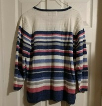 Sweater &quot;Alfred Dunner&quot; Women&#39;s 3/4 Sleeve Multi-Color Comfy &amp; Warm Size M - £21.35 GBP