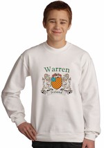 Warren Irish coat of arms Sweatshirt in White - £23.37 GBP