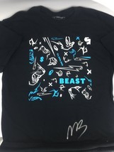 NEW EXCLUSIVE MrBeast SIGNED T SHIRT 24 Hr LIVESTREAM SIZE Large - £36.64 GBP