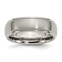 Titanium 7mm Satin Mens Wedding Ring Band Size 11 - £39.46 GBP