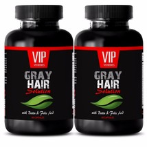 Unique Hair Care - Gray Hair Solution Supplement - Produce Melanin 2 Bottles - £24.24 GBP