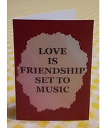 Set Of 6 Love Note Any Occasion Greeting Cards 5104C Love Friendship Music  - $11.50
