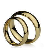 Men Women Tungsten Wedding Ring with Custom Names - $86.22 CAD