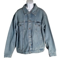 VTG Harley Davidson Denim Trucker Jacket Mens XL Blue Embroidered Logo B... - $55.43