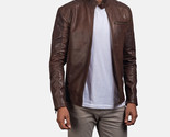 Dean brown leather biker jacket 2 of 6  2 1531219398021 thumb155 crop