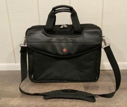 Swiss Gear Overnight Carry On Briefcase Shoulder Bag 16” Ballistic Nylon Expand - £55.35 GBP