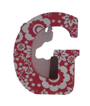 Wooden Block Letter Painted Floral My Peeps &amp; BFF  - New - G - £4.70 GBP
