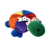 9" Vintage First + Main Babe E Turtle Rattle Stuffed Animal Plush Baby Toy - £52.33 GBP