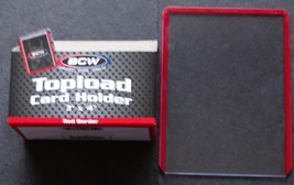 (1 Loose Holders) BCW Red Border Regular 20pt Card Top Loader Card Holder - £0.77 GBP