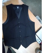 Edwards 3 Pck Mens Wedding  Tuxedo Vest Black Sz M 9093BxAARE - $33.35 CAD