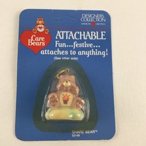 Care Bears Share Bear Attachable Key Ring Zipper Vintage 1985 American Greetings - £19.59 GBP