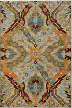 Oriental Weavers Sedona 6357A 6x9  Rectangle - Beige/ Orange-Nylon/PolyP - £505.01 GBP