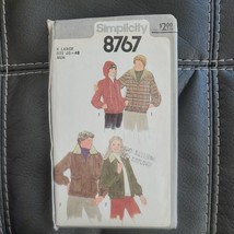 Simplicity 8767 Jacket Pattern WOMEN&#39;S Teens Men X Large Size 46 - 48 19... - £9.74 GBP