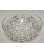 Vintage Large Anchor Hocking Starburst Glass Serving Bowl 10.5&quot; 040623WT4 - $27.71