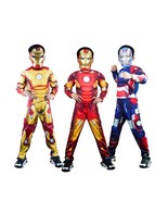 Kids Iron Man Muscle Chest Halloween Costume Jumpsuit with Mask - $16.95+