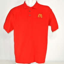 McDONALD&#39;S Hamburgers Employee Uniform Polo Shirt Red Size XL NEW - $25.49
