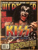 KISS HIT PARADER MAGAZINE NOVEMBER 1998 PAUL STANLEY GENE SIMMONS ACE FR... - $18.49