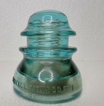Vtg Whitall Tatum Gass Insulator Aqua Blue Green No 1 Collectible USA (CHIPPED) - £10.09 GBP