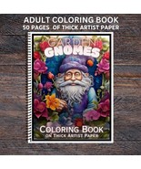 Garden Gnomes - Spiral Bound Adult Coloring Book - Thick Artist Paper - £23.90 GBP