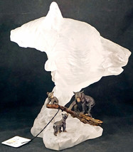 Kitty Cantrell Mountain Family Black Bears Mixed Media Sculpture Limited 102/750 - £400.63 GBP