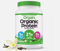 Orgain Organic Vegan Protein Powder, Vanilla Bean 2.03lb Exp 08-23-2024 - £21.79 GBP