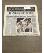 January 20, 2009 Barack Obama Inauguration Day Wall Street Journal Newsp... - $34.30 CAD