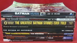 TPB Lot Of 10 Books DC Comics Graphic Novels Batman Superman Teen Titans... - $49.87