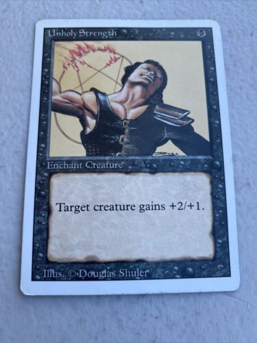 Magic Card MTG The Gathering UNHOLY STRENGTH Enchant Creature  - $5.29