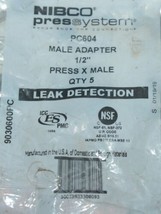 Nibco Press System Male Adapter Wrot Copper 9030600PC Leak Detection image 2