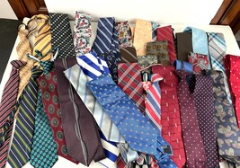 Lot of 36 Ties Assorted Mixed Brands Different Colors - £32.45 GBP