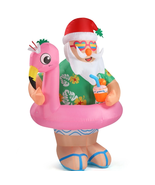 5.9 FT Lighted Christmas Inflatable Decoration, Inflatable Hawaii Santa ... - $1,494.37 MXN