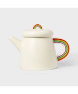 Target Pride Spill The Tea Rainbow Ceramic Stoneware Teapot 35oz Cream - €17,80 EUR