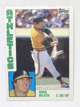 Mike Heath 1984 Topps #567 Oakland Athletics A’s MLB Baseball Card - £0.77 GBP