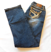 Ariya Jeans Size 7/8 Juniors women&#39;s Denim jeans Blue Jeans Bling GUC - £31.06 GBP