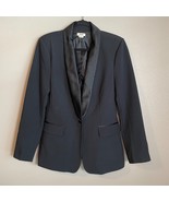 Jason Wu Size Medium Tuxedo Satin Shawl Collar One Button Blazer Jacket ... - $1,332.76 MXN