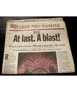 2000 Jan 1 St Louis Post Dispatch Newspaper Y2K Millennium Celebrate Com... - $14.99
