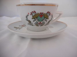 Sundial by Pozzani Coffee Tea Cup and Saucer Porcelain Made in Brazil - $7.99