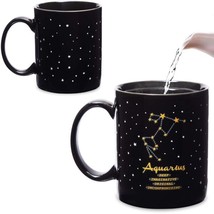 Color Changing Mug Aquarius Zodiac Astrology Sign Cup (11 Oz) - £19.28 GBP