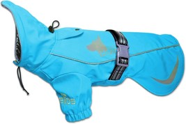 &#39;Ice-Breaker&#39; Extendable Hooded Dog Coat W/ Heat Reflective Tech, Large, Blue - £30.84 GBP